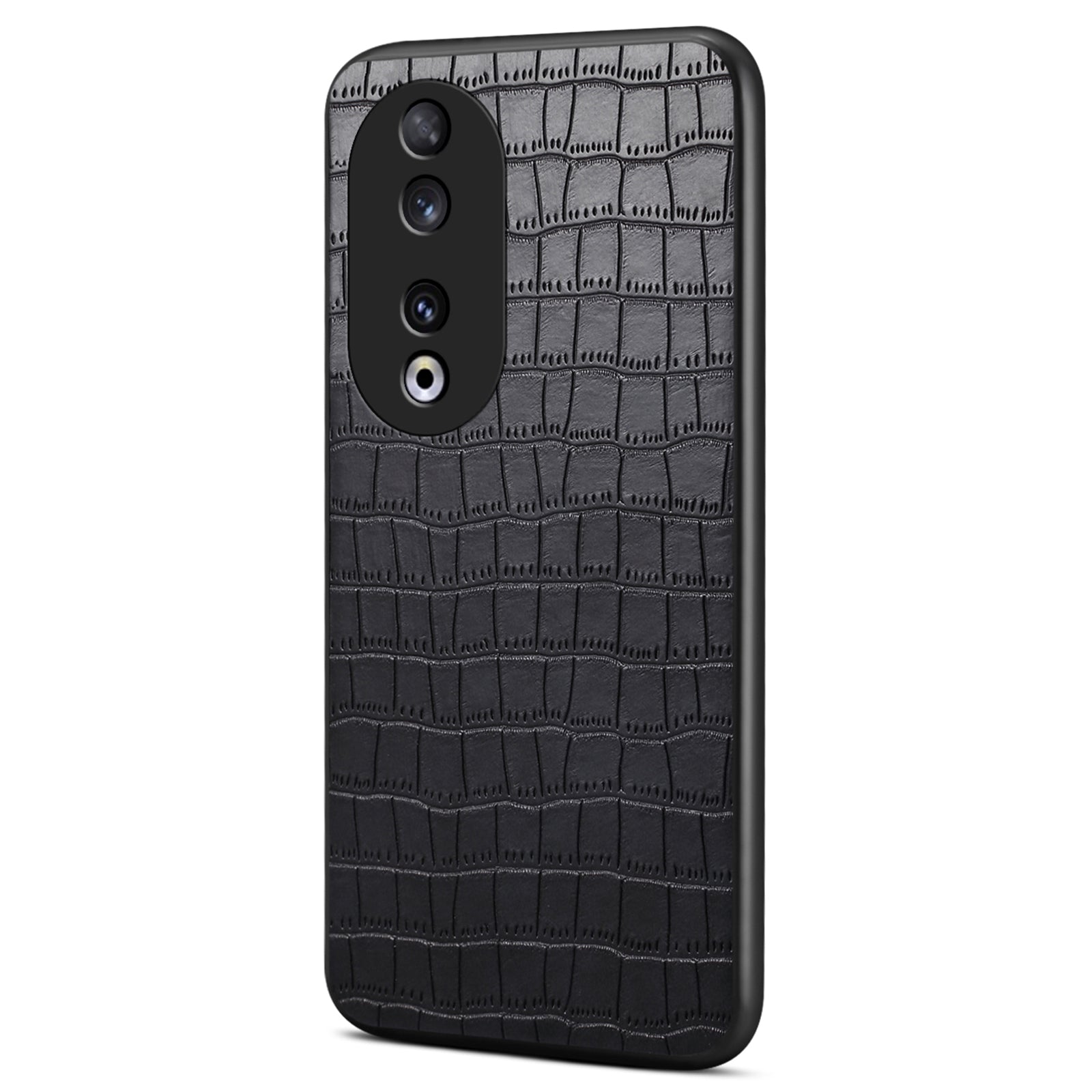 For Honor 90 Back Case Leather Coated PC+TPU Crocodile Texture Shock Absorbing Phone Shell For Honor 90 Back Case Leather Coated PC+TPU Crocodile Texture Shock Absorbing Phone Shell